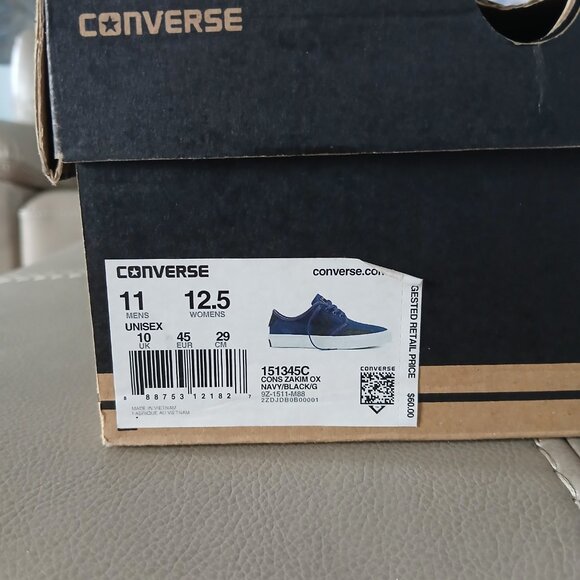 Converse - Cons Zakin Ox navy/black new w/tags - Picture 6 of 6